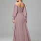 Mirabelle Long Sleeves Off Shoulder Chiffon Bridesmaid Dresses