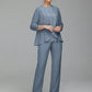 Pantsuit Separates Floor length Chiffon Mother of the Bride Dress