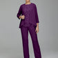 Pantsuit Separates Floor length Chiffon Mother of the Bride Dress