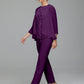 Pantsuit Separates Floor length Chiffon Mother of the Bride Dress