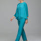 Pantsuit Separates Floor length Chiffon Mother of the Bride Dress