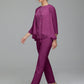 Pantsuit Separates Floor length Chiffon Mother of the Bride Dress