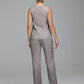 Pantsuit Separates Floor length Chiffon Mother of the Bride Dress