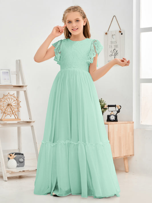 Mint Green Junior Bridesmaid Dresses