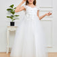 Short Sleeves Zipper Junior Bridesmaid Dress