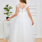 Short Sleeves Zipper Junior Bridesmaid Dress