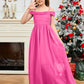 Spaghetti Straps Chiffon Junior Bridesmaid Dress