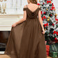 Spaghetti Straps Chiffon Junior Bridesmaid Dress