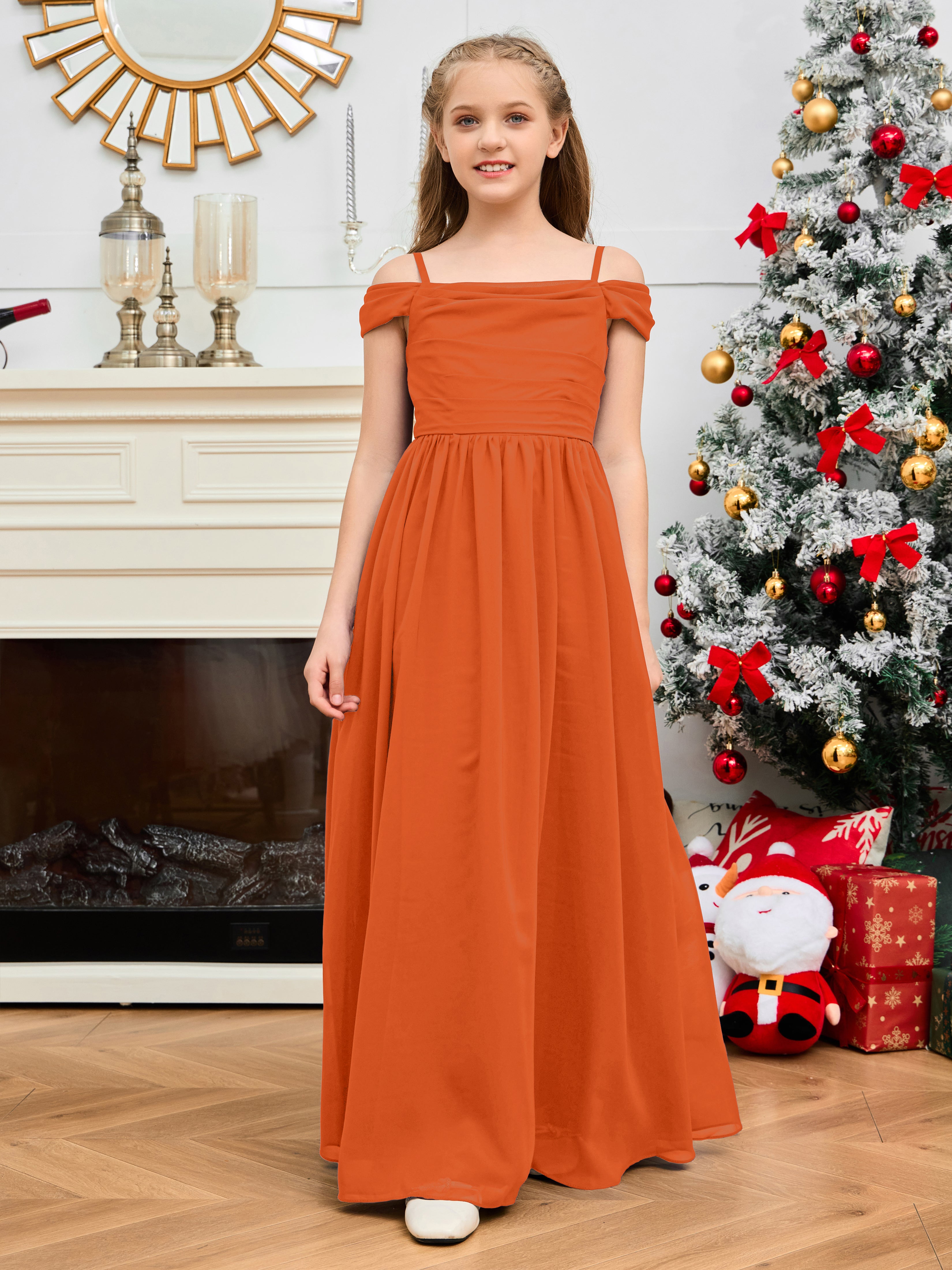 Burnt orange junior bridesmaid dresses hotsell