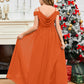 Spaghetti Straps Chiffon Junior Bridesmaid Dress