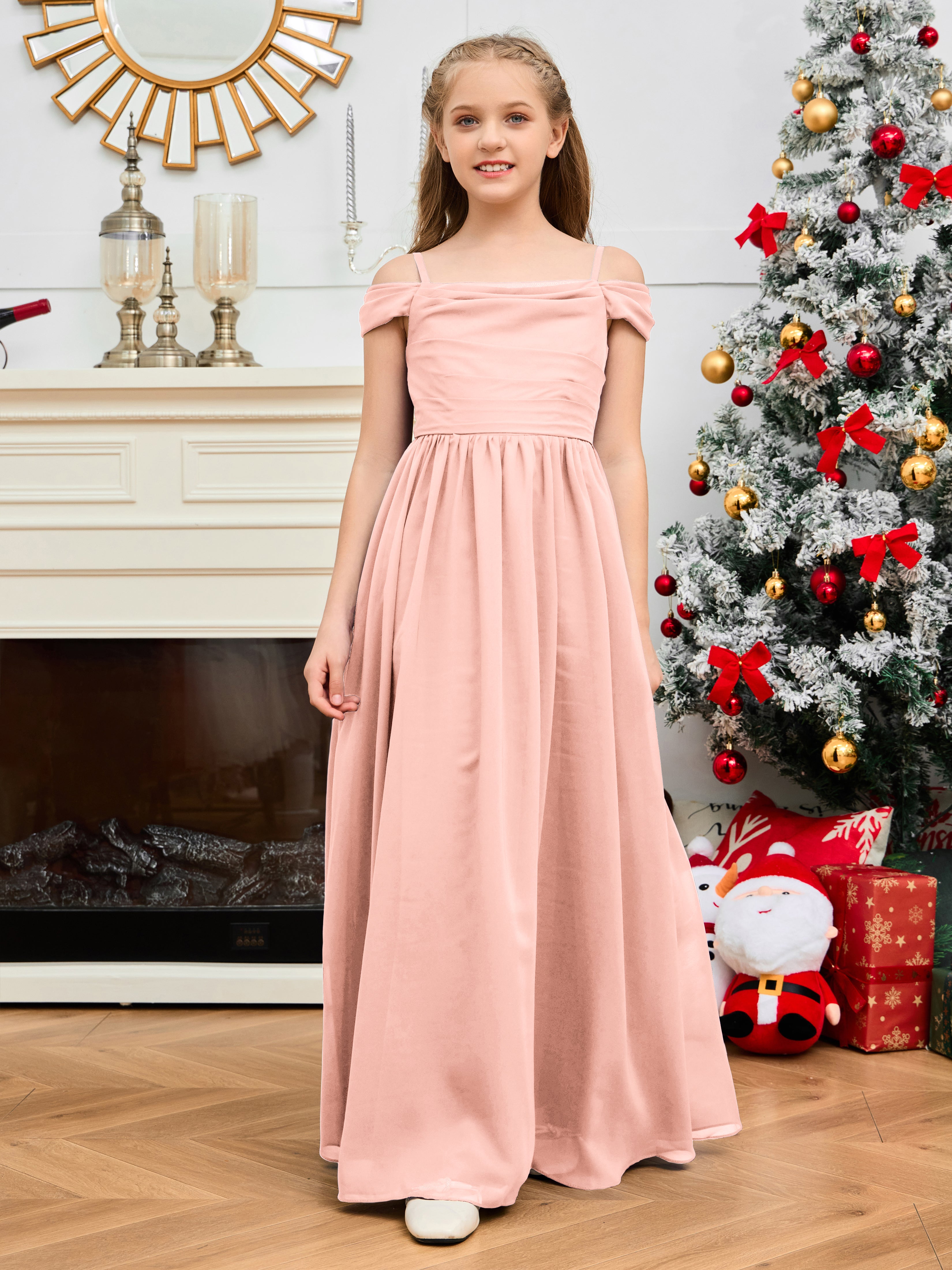 Coral junior bridesmaid dresses on sale