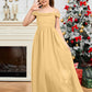 Spaghetti Straps Chiffon Junior Bridesmaid Dress