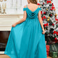 Spaghetti Straps Chiffon Junior Bridesmaid Dress