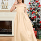 Spaghetti Straps Chiffon Junior Bridesmaid Dress