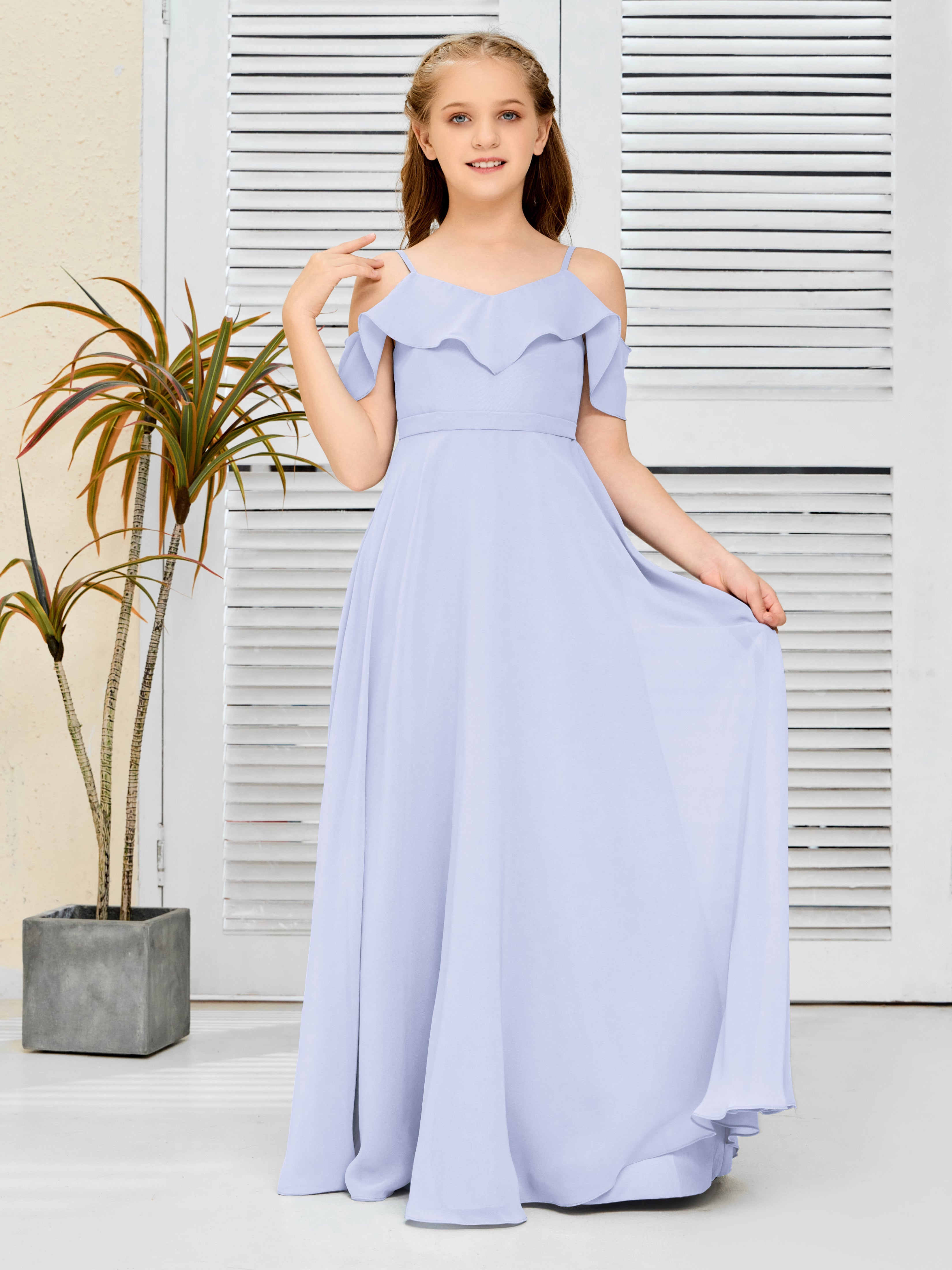 Lavender junior bridesmaid dresses best sale