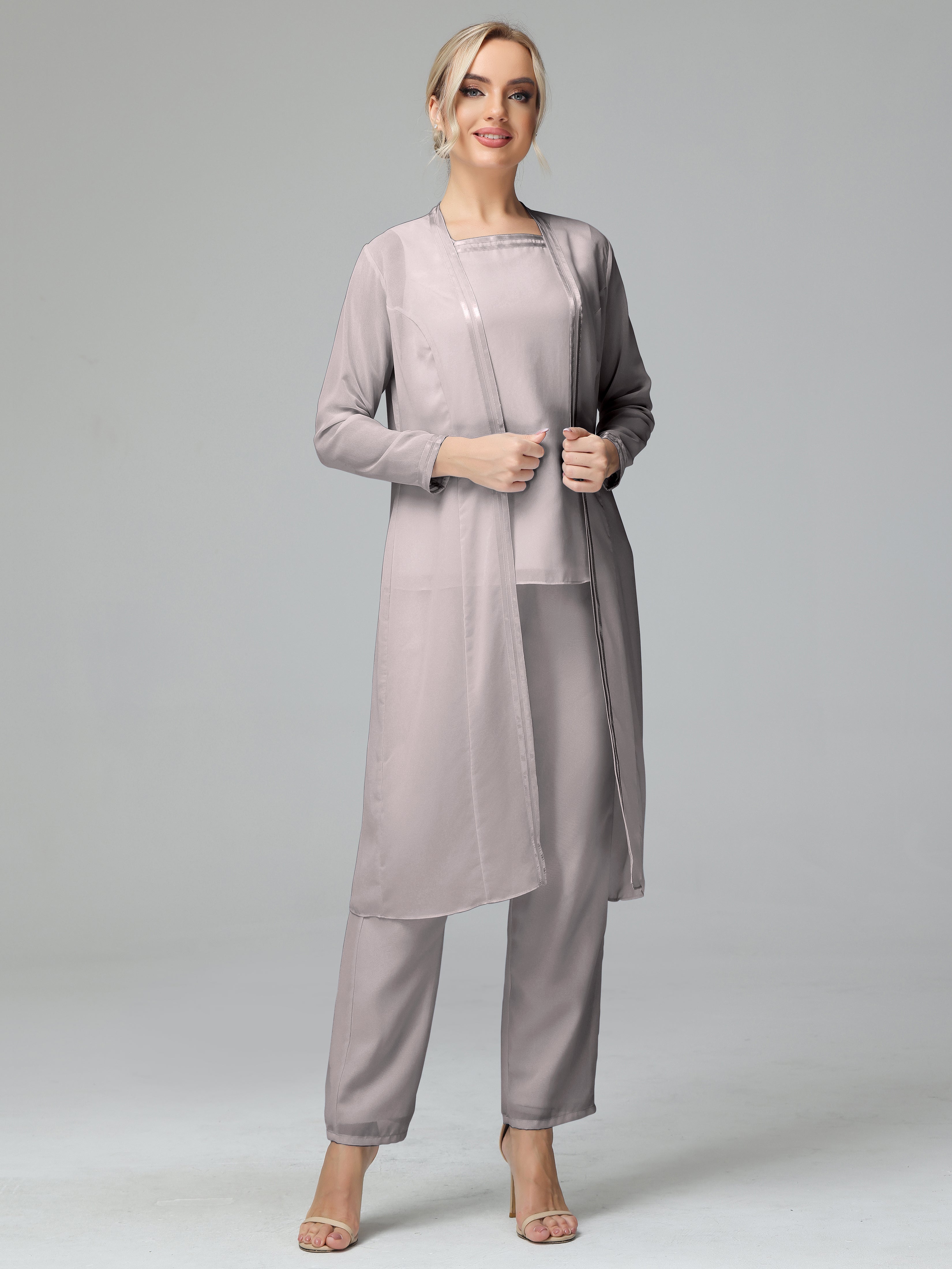 Special Long Sleeves Chiffon Mother of the Bride Dress