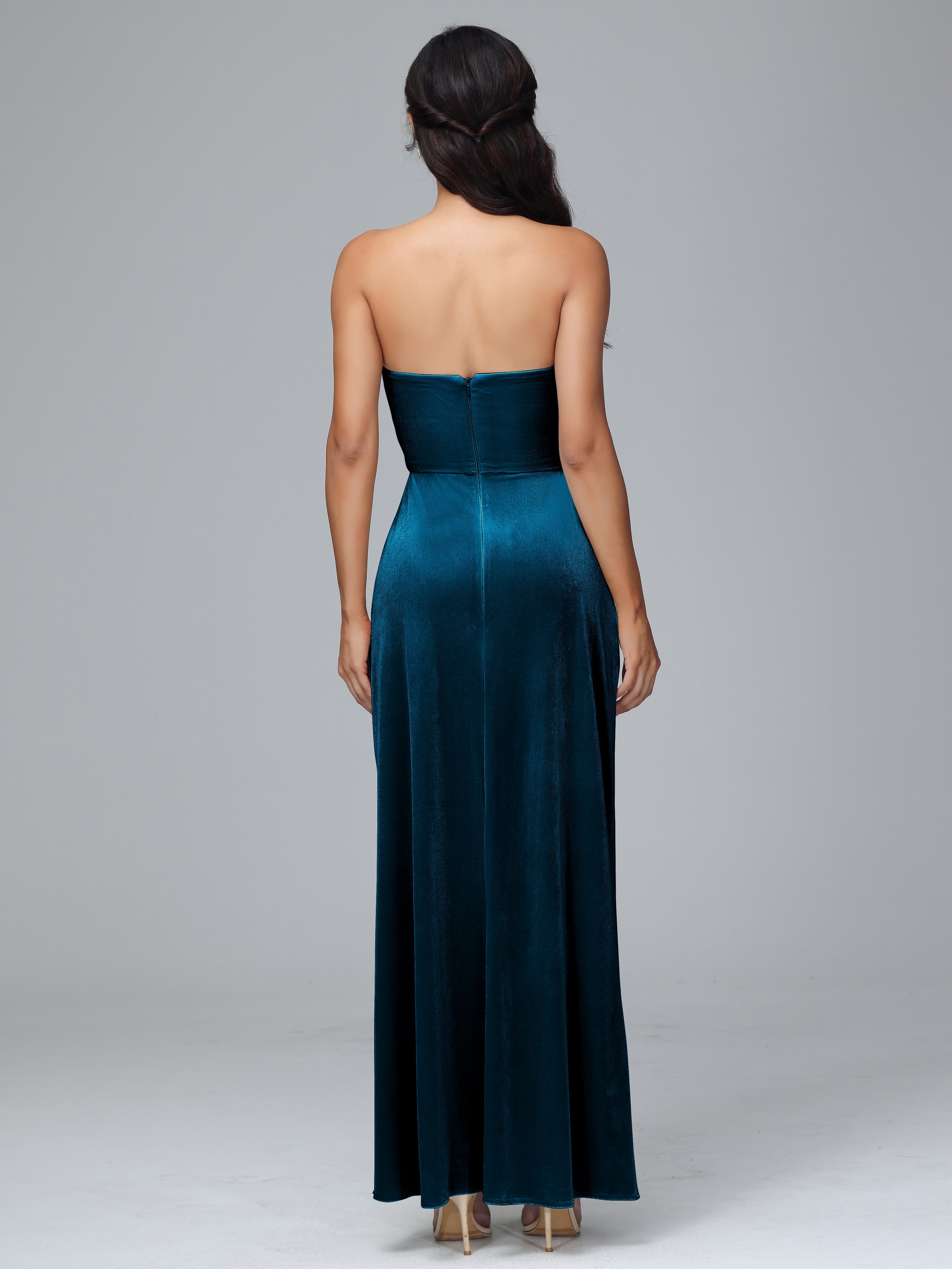 Strapless Backless Plus Size Bridesmaid Dresses