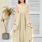 V-Neck Sleeveless Chiffon Junior Bridesmaid Dress