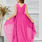 V-Neck Sleeveless Chiffon Junior Bridesmaid Dress