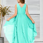 V-Neck Sleeveless Chiffon Junior Bridesmaid Dress