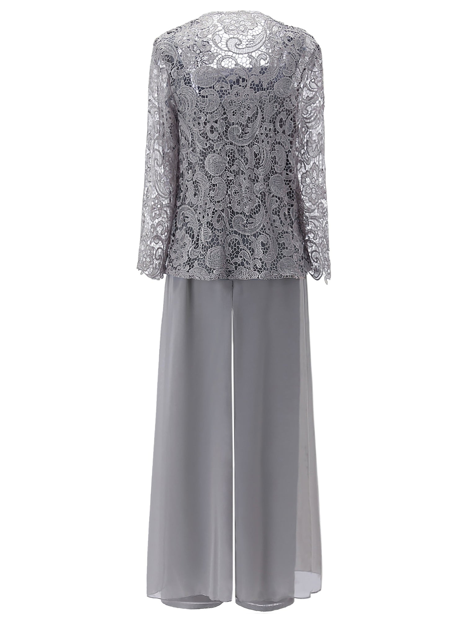 3 Pieces Lace Mother Of the Bride Dress Pants Suits