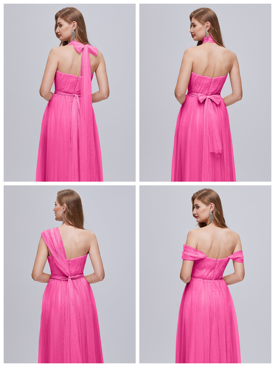 Grecian Multi Wear Convertible Bridesmaid Dresses Azalea