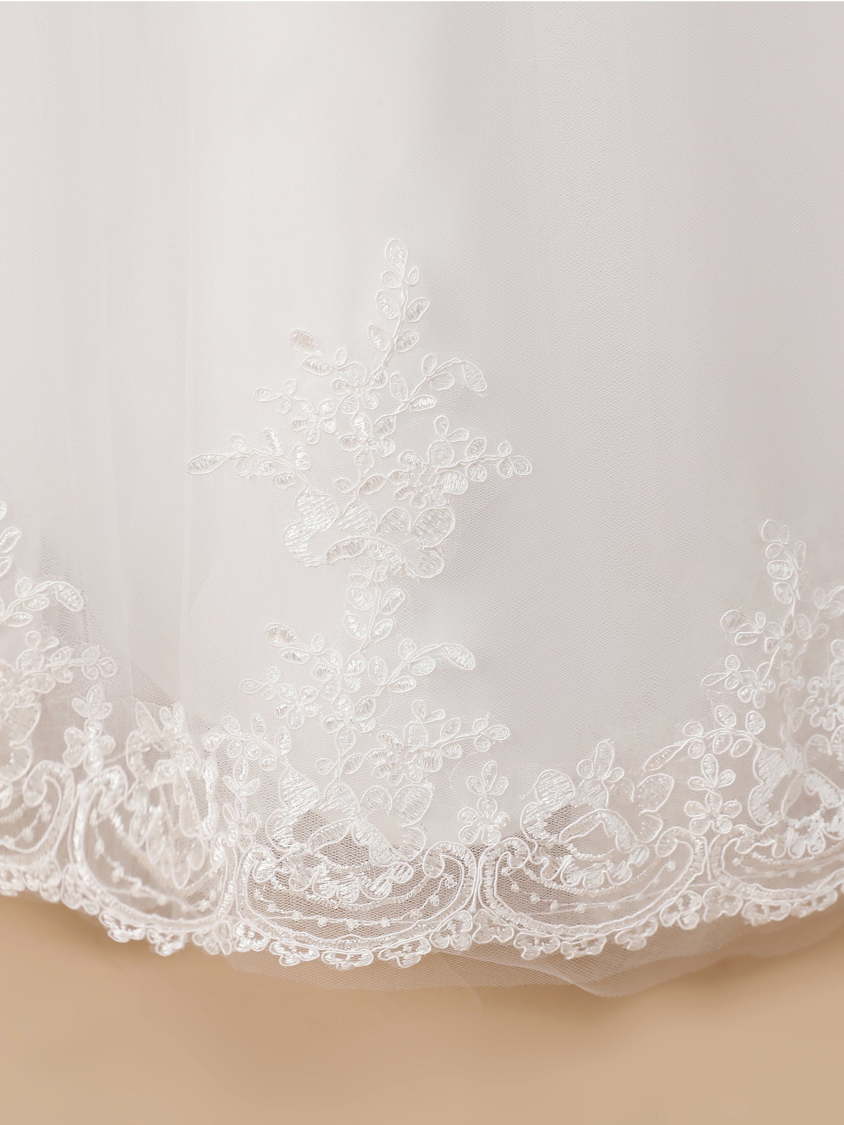 GIRL'S FLOWER LACE LONG DRESS main image 0