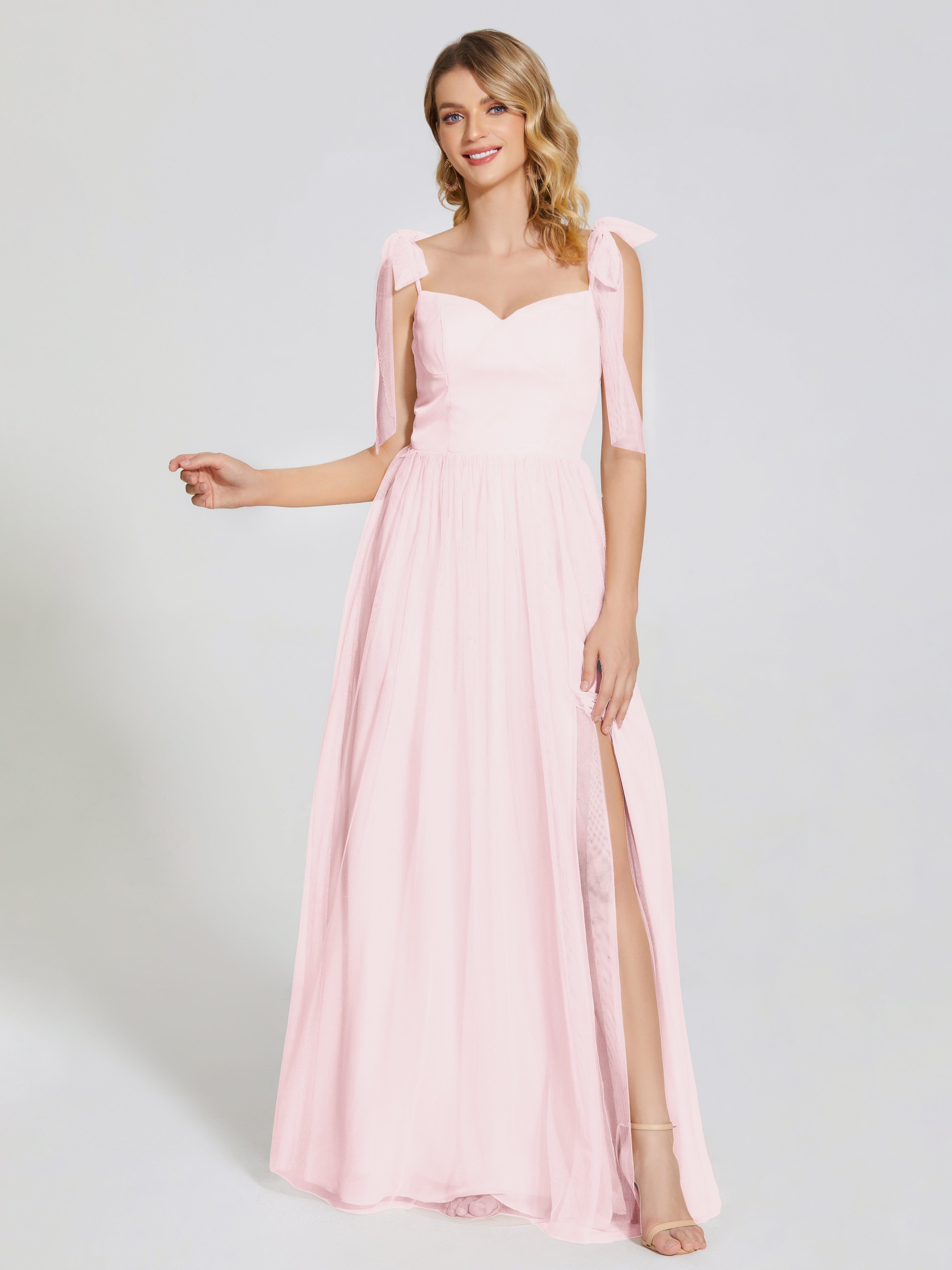 Diana Pretty Tulle Bridesmaid Dresses With Strap Bows