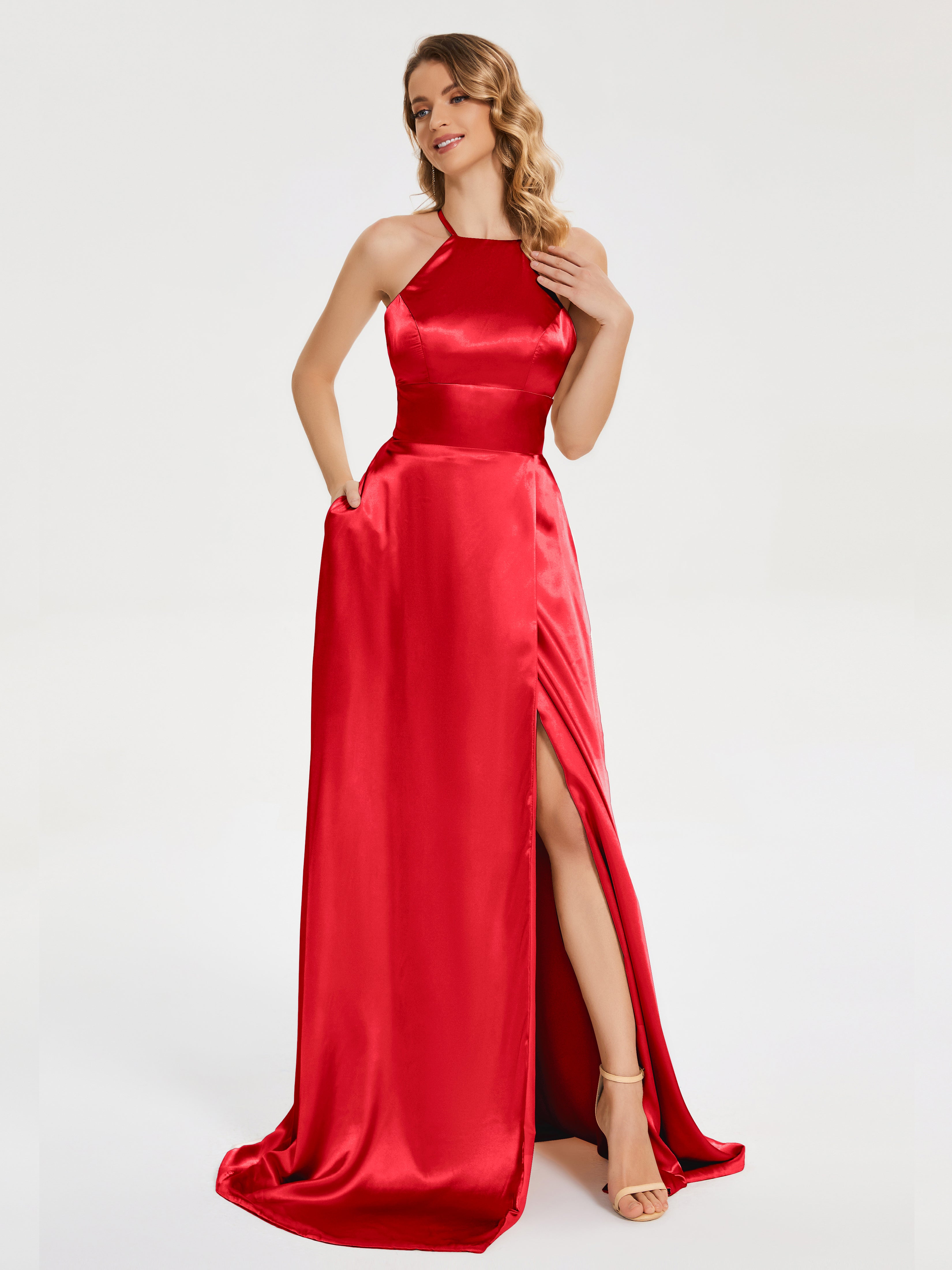 Cherry red prom dresses best sale