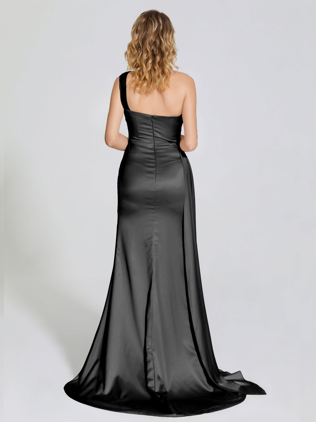 Sexy Mermaid Sweetheart Long Soft Satin Bridesmaid Dresses With Slit For Sale