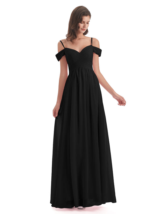 Hannah Dress - Black Velvet Bridesmaid Dress