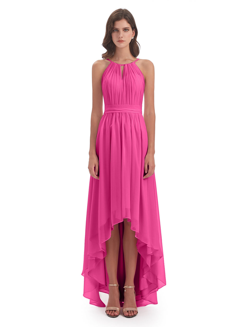Long Halter Chiffon Dresses of Bridesmaid Dusty Sage Plus Size Long Halter Chiffon Dresses of Bridesmaid Dusty Sage Plus Size