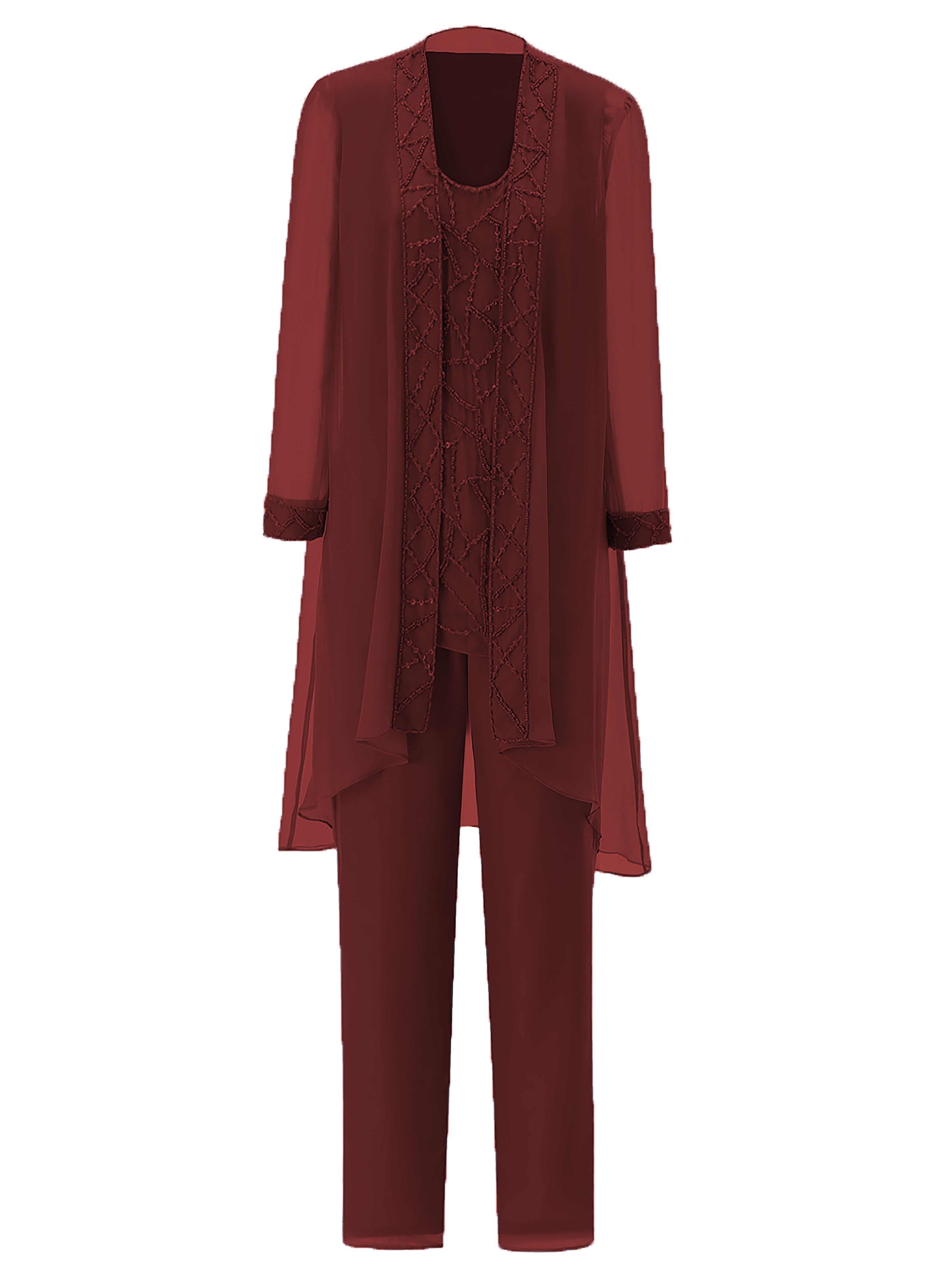 Long sleeve pant suit hotsell