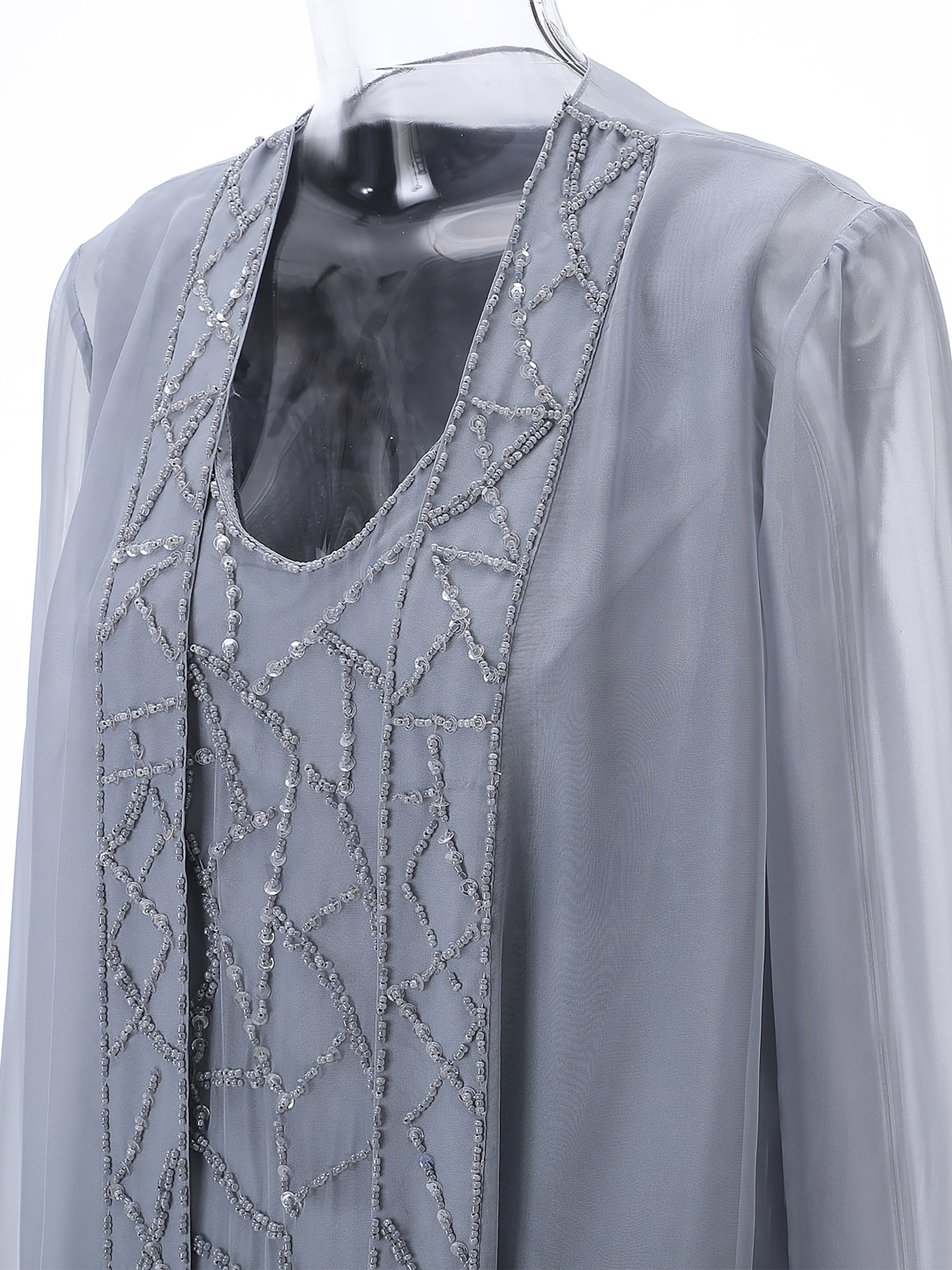 Cicinia Champagne Mother Of The Groom Dress Long Chiffon A-line Tea Length Short Sleeves Flowy main image 0