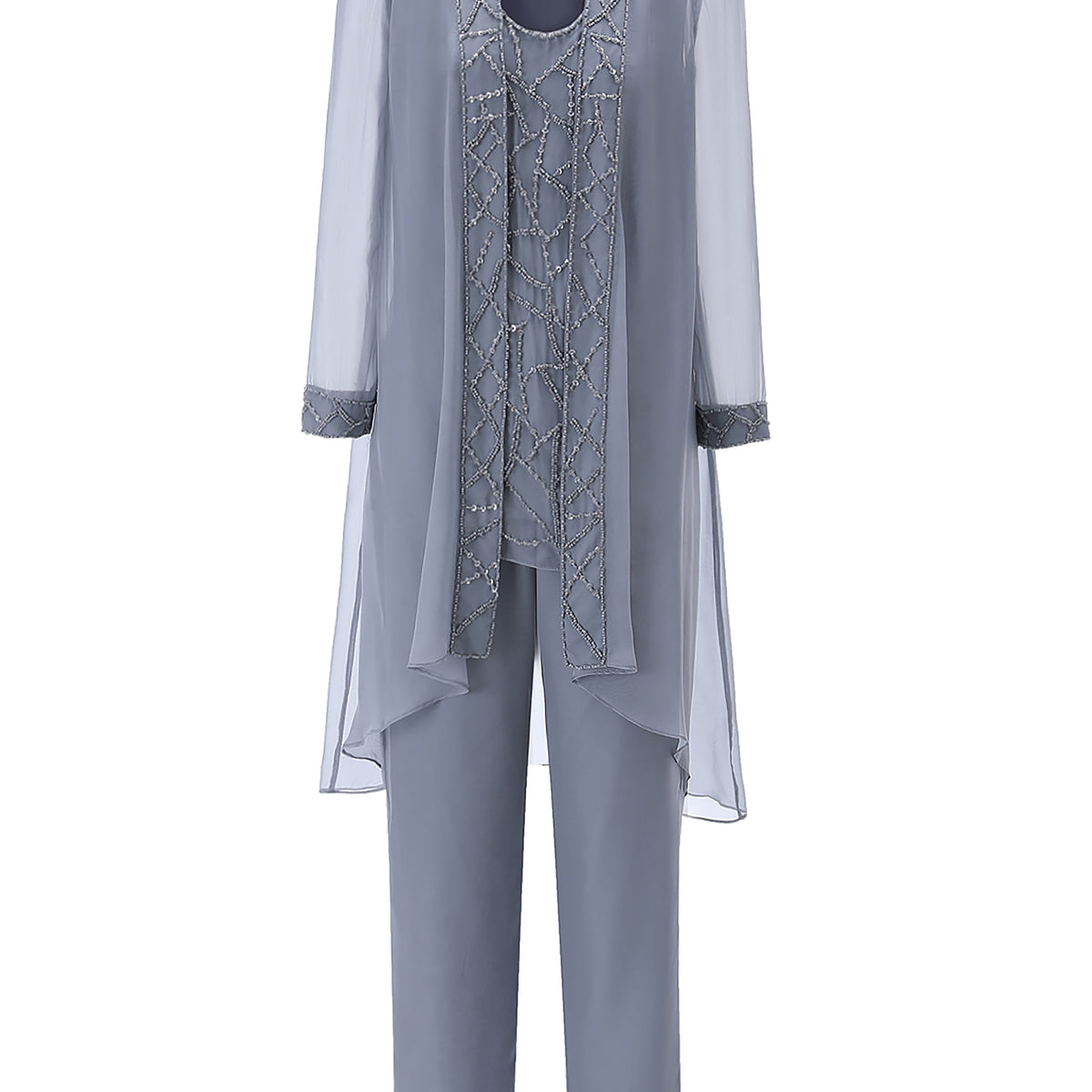 Mother of the bride chiffon trouser suits online
