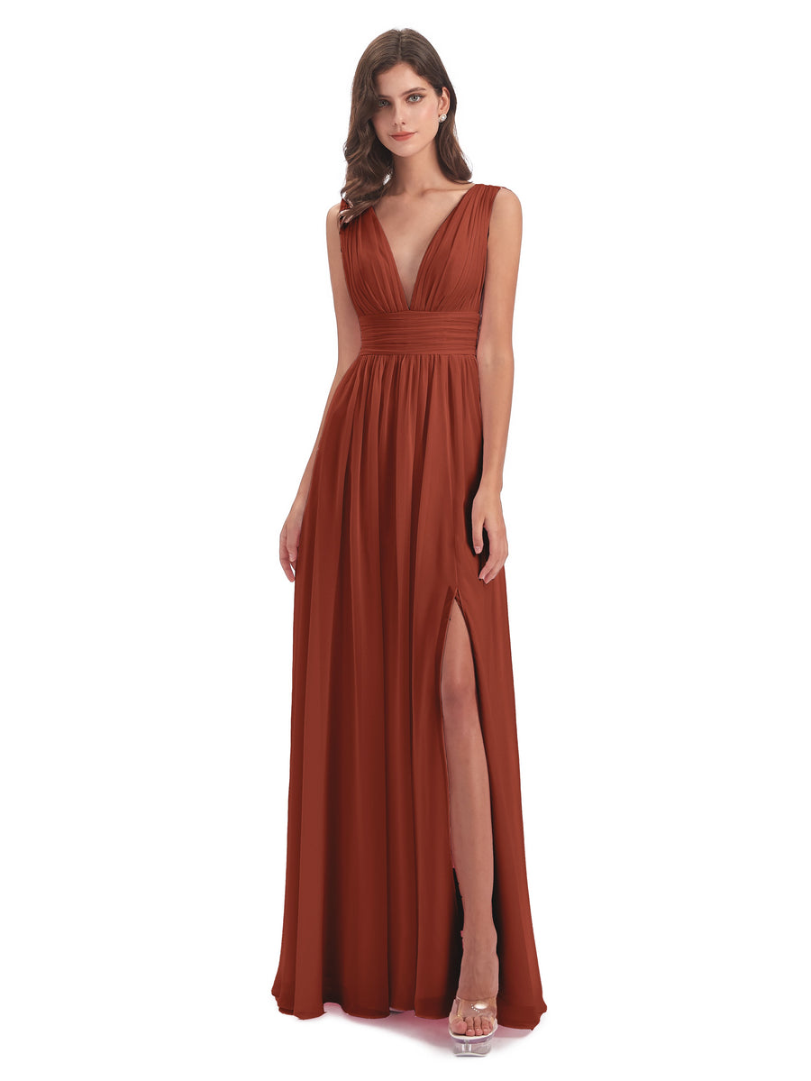 Cicinia Burnt Orange Mother Of The Groom Dress Long Chiffon Lace A-line Silver Rhinestones