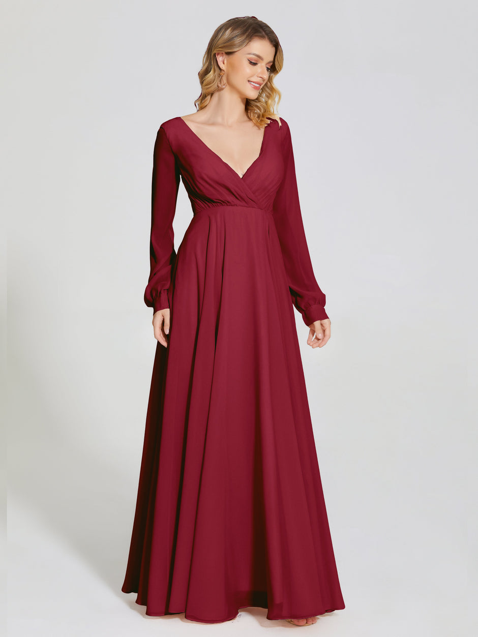 2024 Brilliant Burgundy Bridesmaid Dresses In Inexpensive Price ...