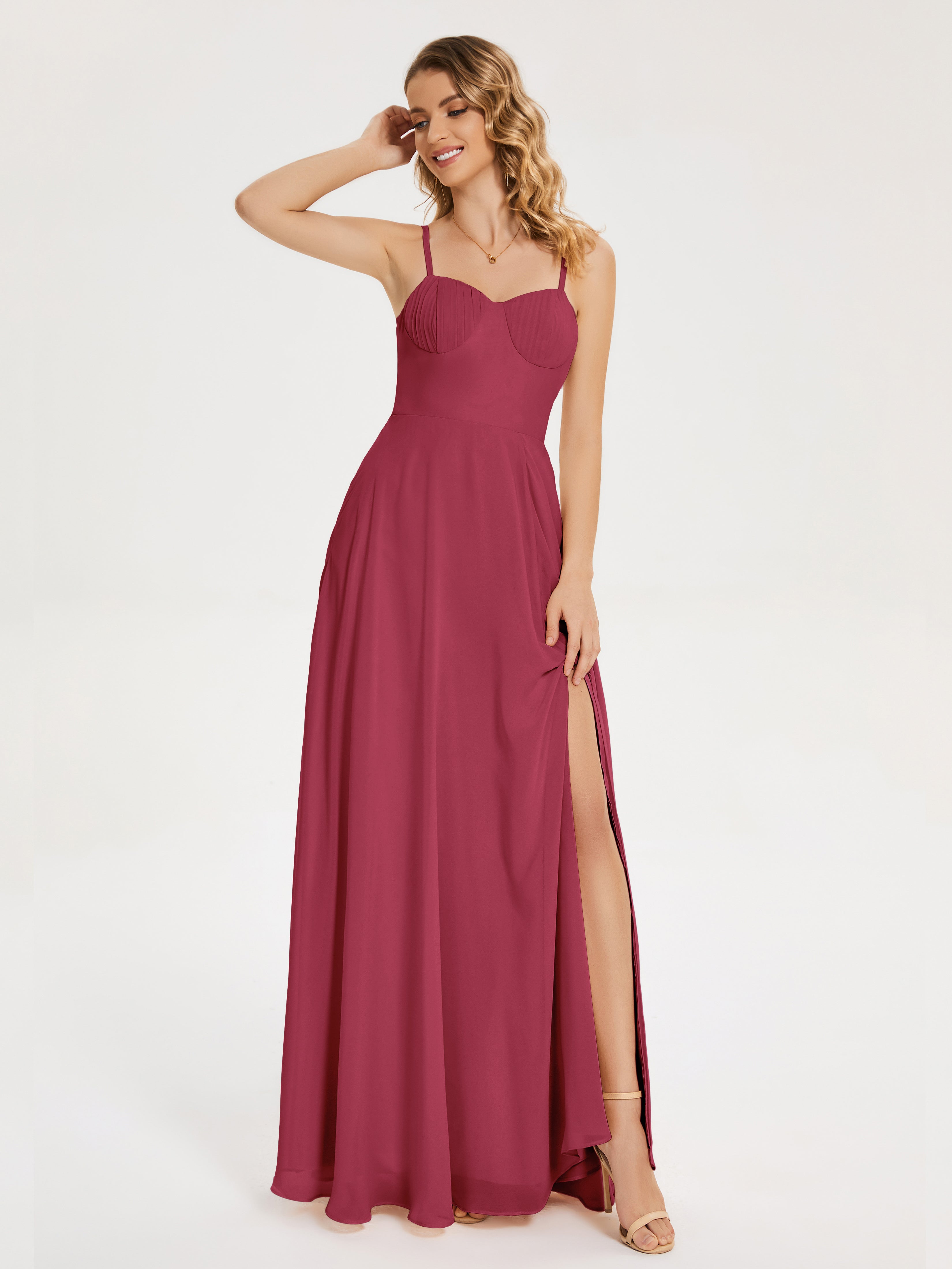 Ruth Simple Spaghetti Straps Bridesmaid Dresses