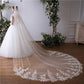 New Handmade Three-dimensional Petals One-Tier Wedding Veil UK TS91X61