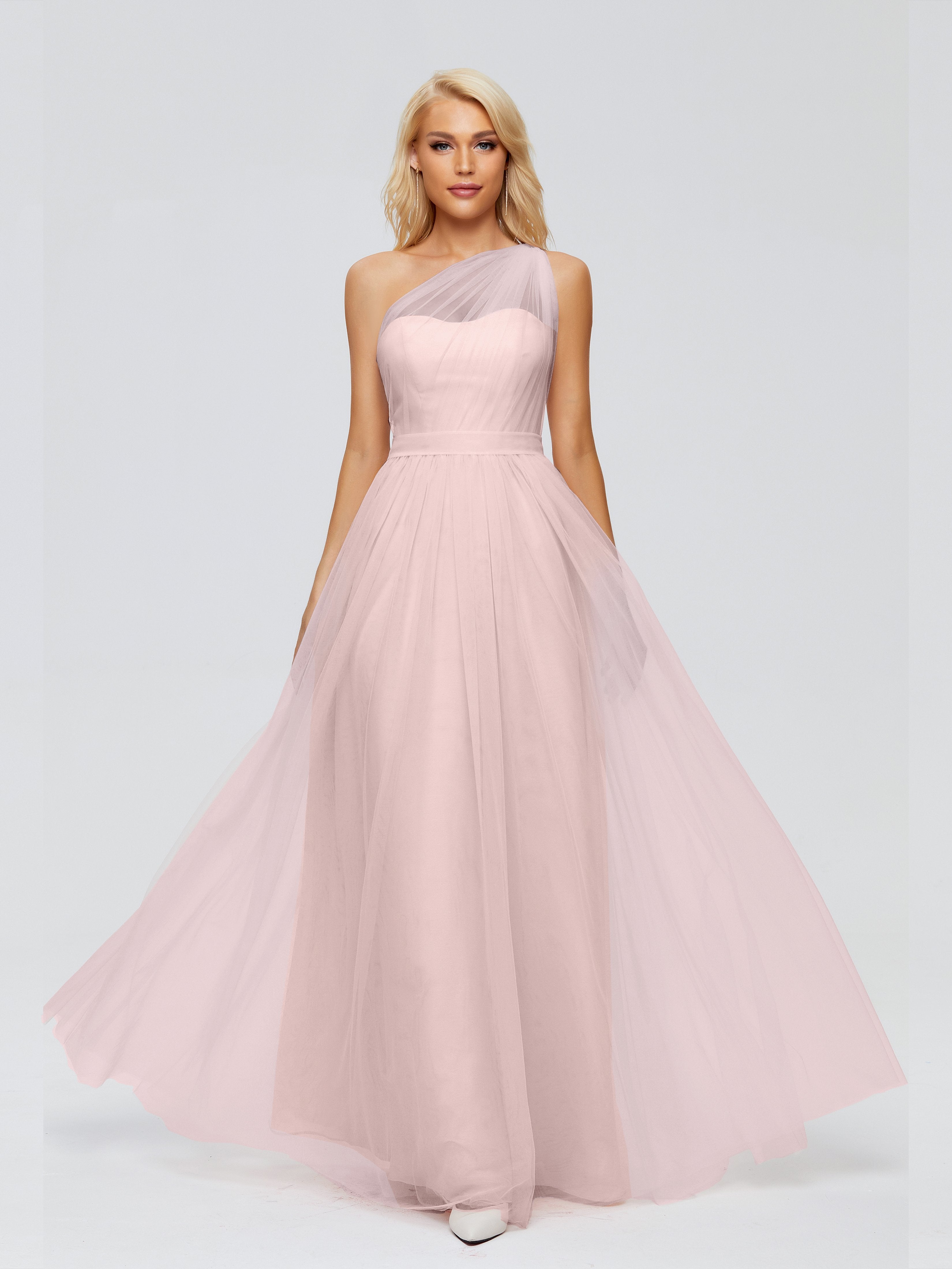 Dusty rose tulle bridesmaid dresses best sale