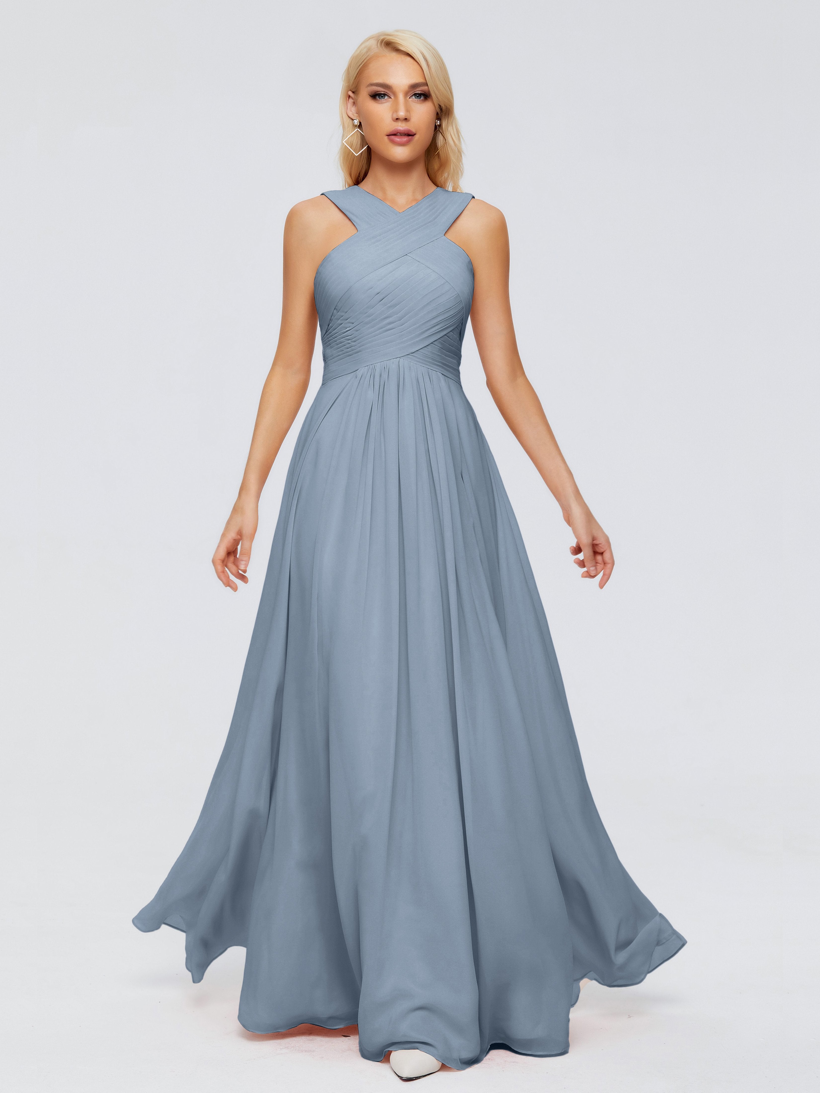 Top Killer Bridesmaid Dresses in Dusty Blue | Cicinia