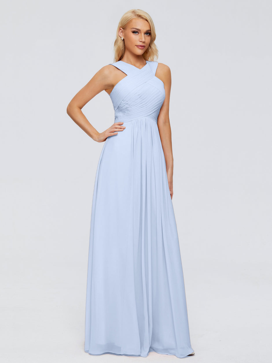 Extremely Delicate Sky Blue Bridesmaid Dresses | Cicinia