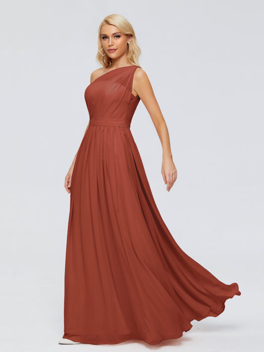 Rust Bridesmaid Dresses - Liena