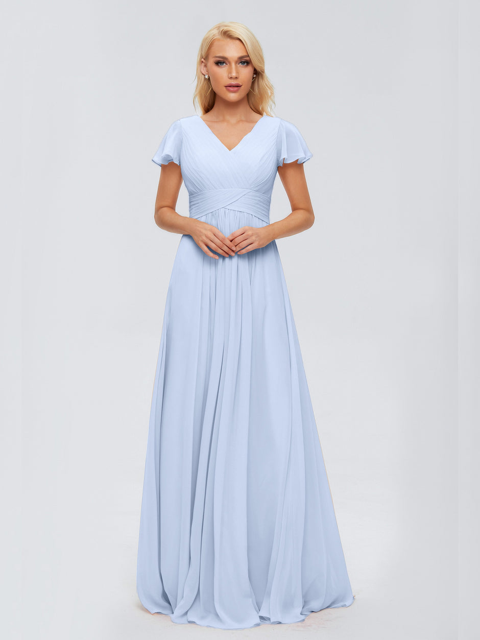 Extremely Delicate Sky Blue Bridesmaid Dresses | Cicinia