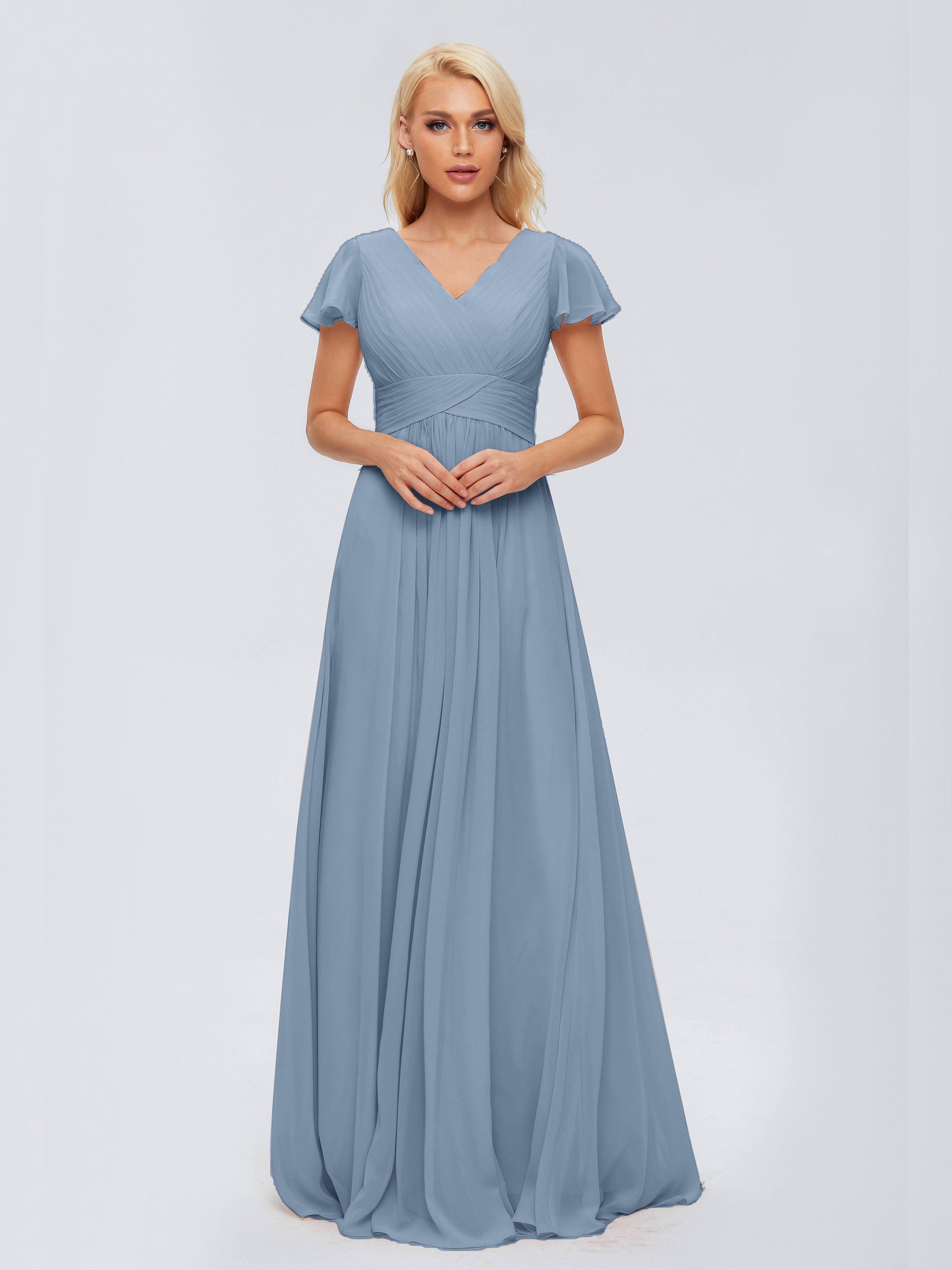 Extremely Delicate Sky Blue Bridesmaid Dresses Cicinia