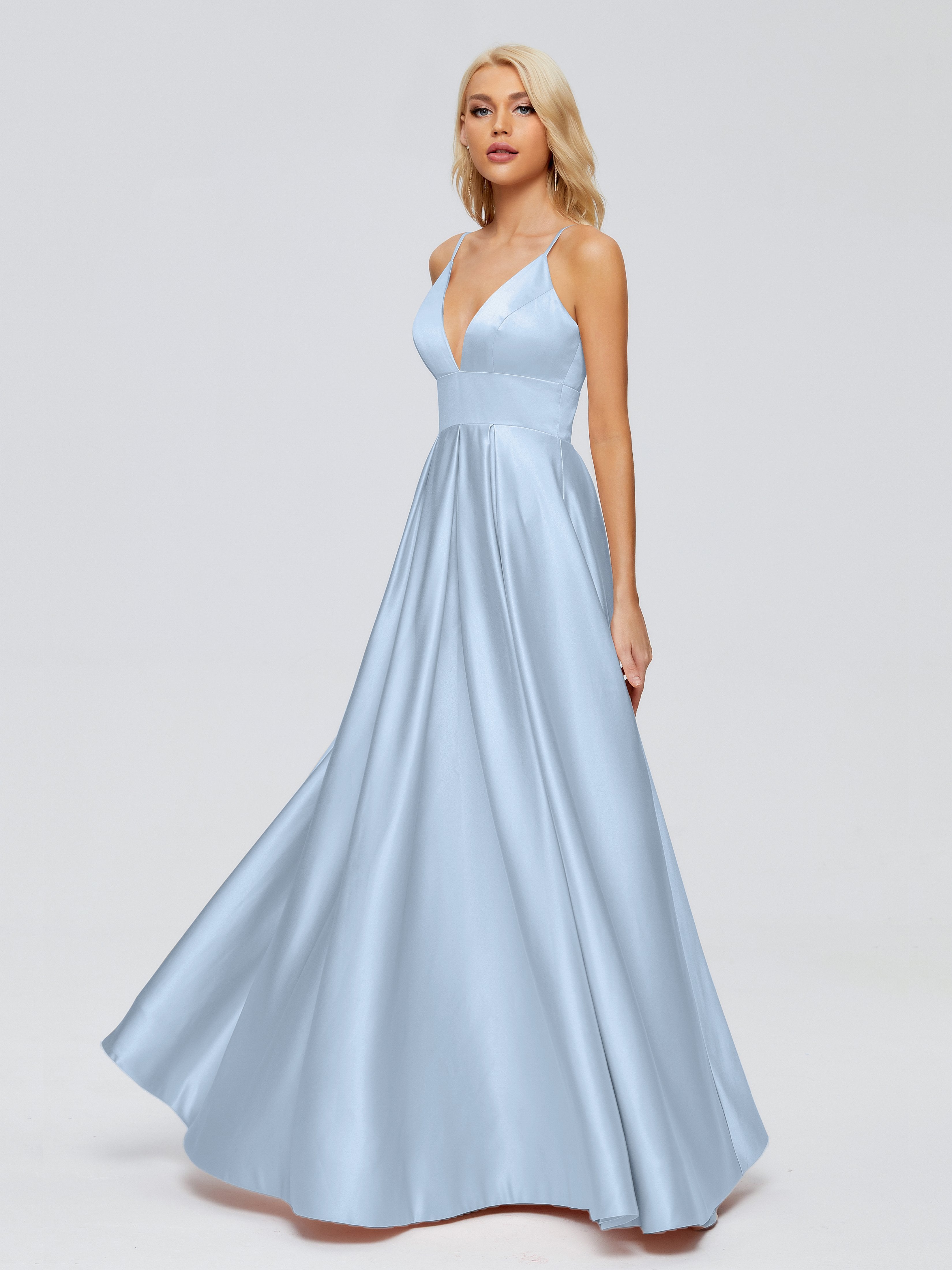 Extremely Delicate Sky Blue Bridesmaid Dresses | Cicinia