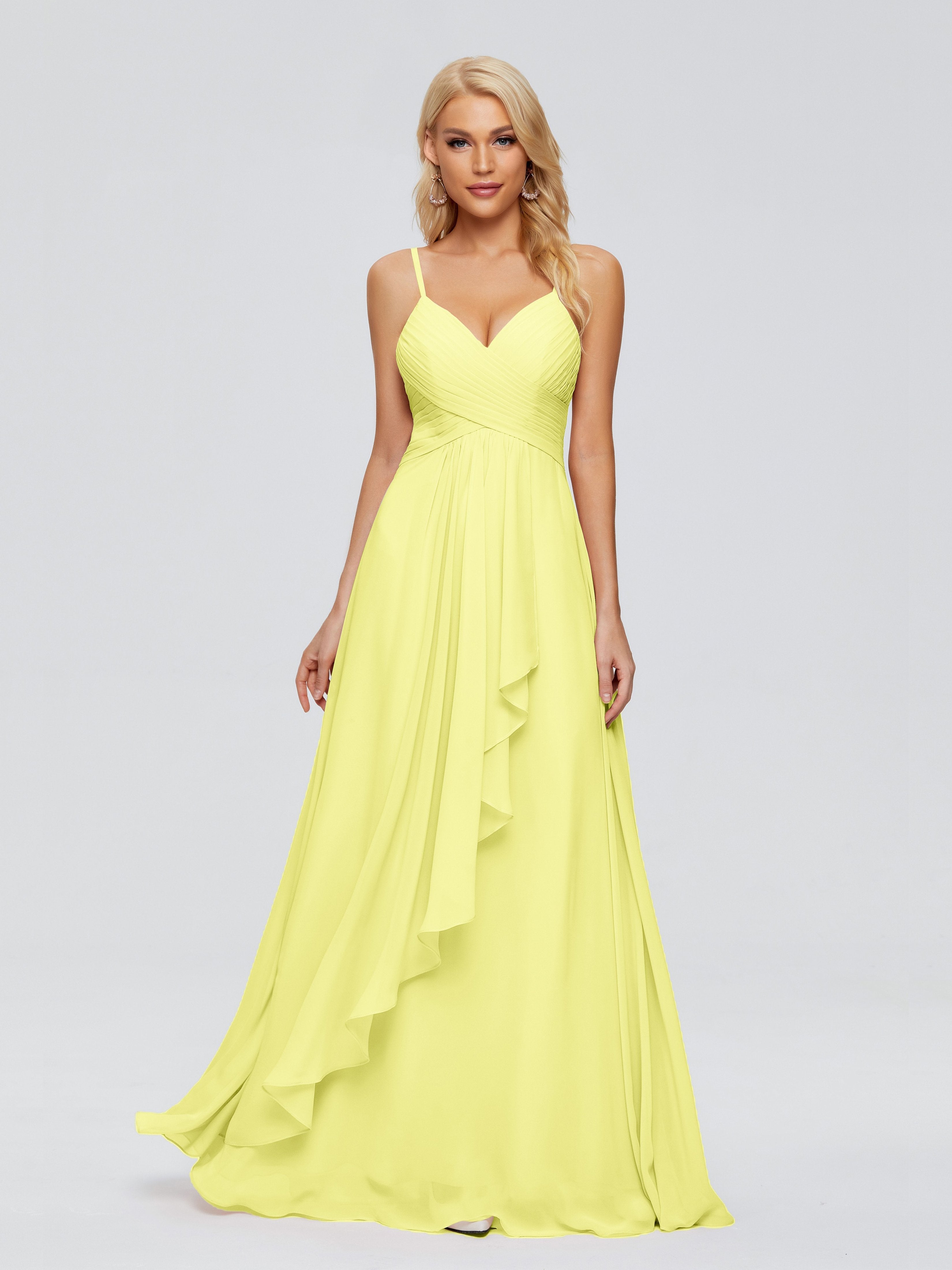 Daffodil color bridesmaid dresses hotsell