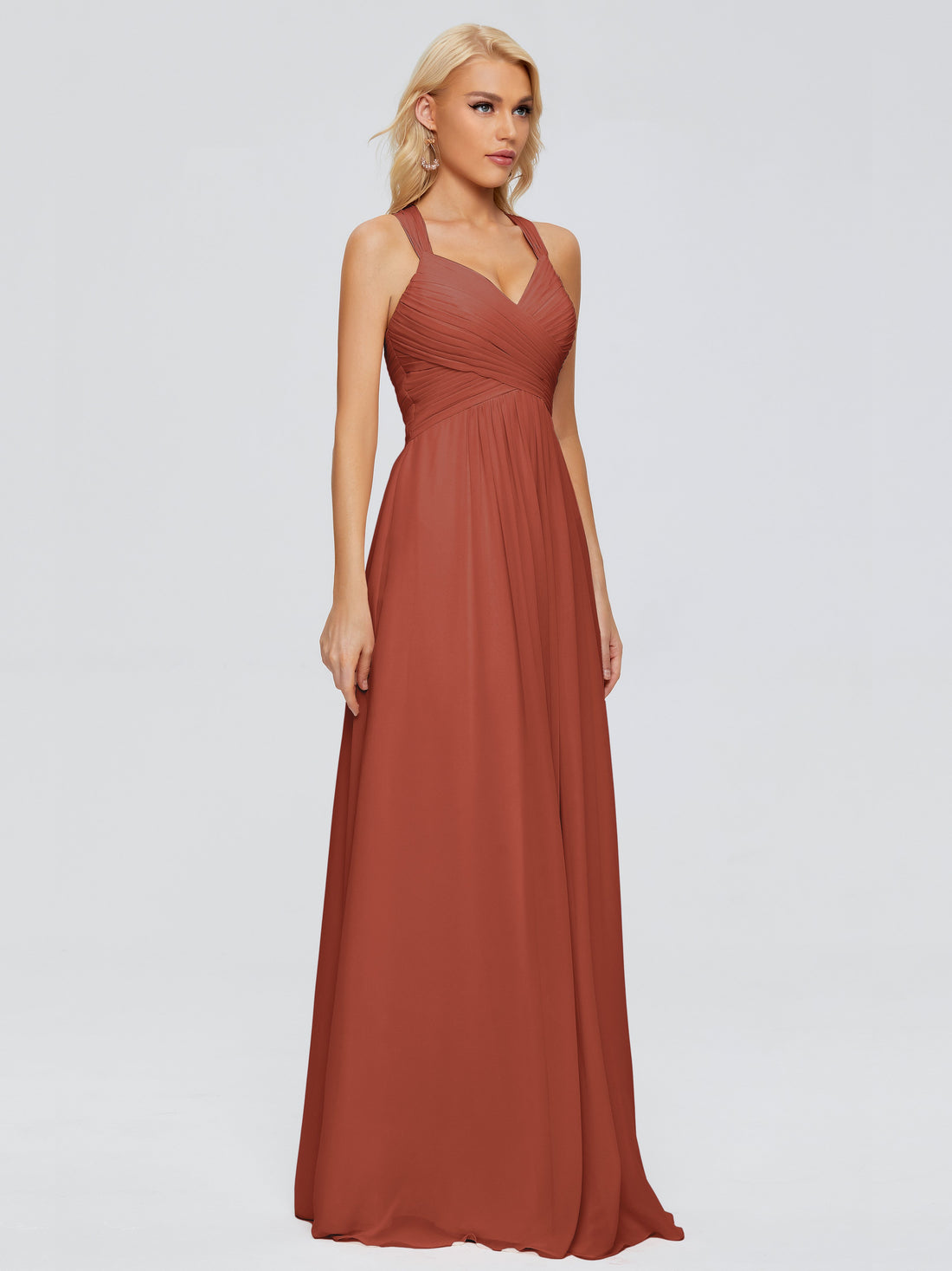 Cicinia Sky Blue Prom Dresses Long Tulle A-line Strapless Sweep Train Evening Gowns main image 1