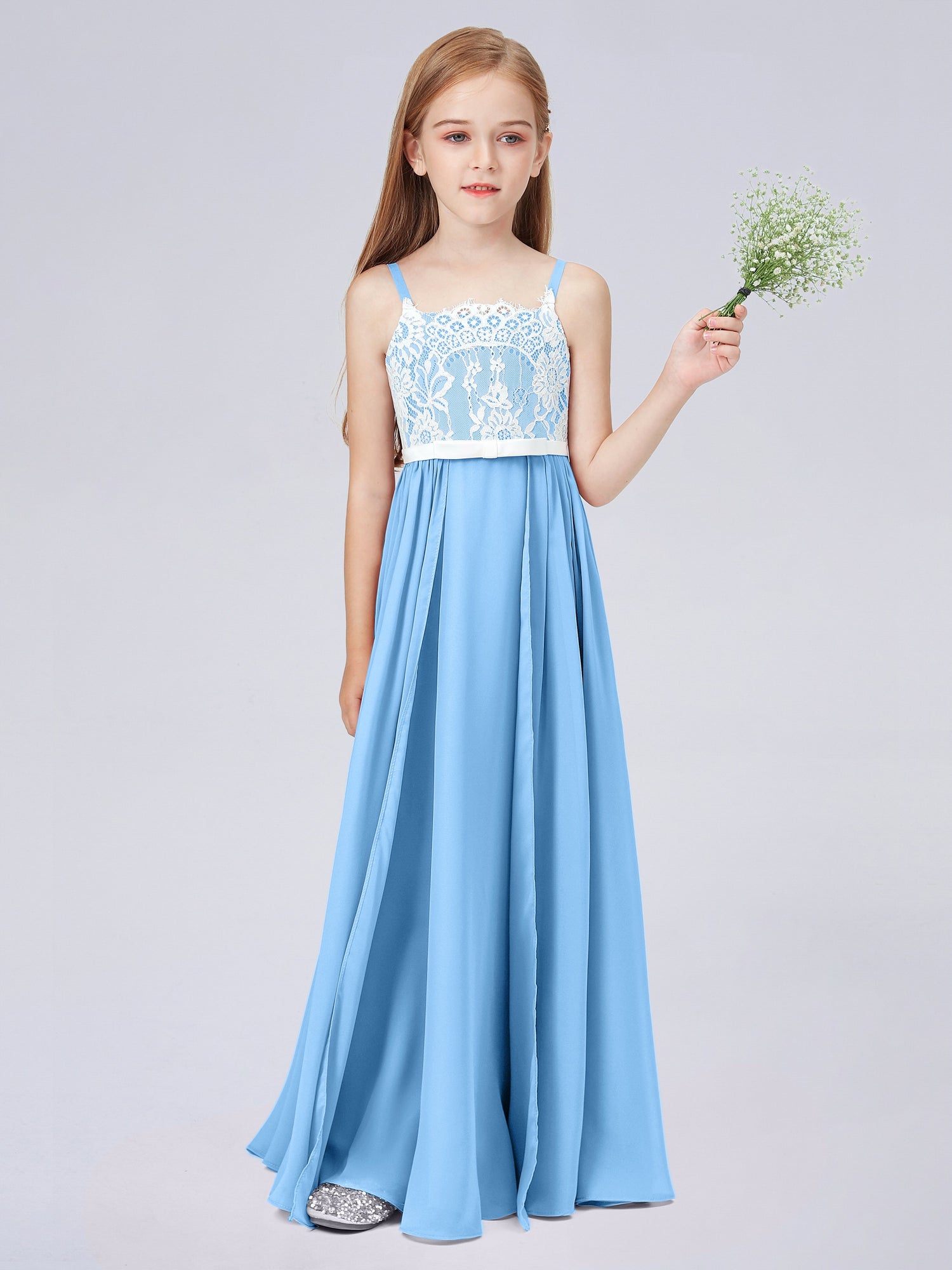 Light blue shop junior bridesmaid dresses