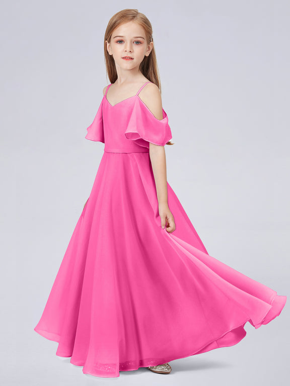Cute Two Layers Ruffles Junior Bridesmaid Dresses Azalea main image 0